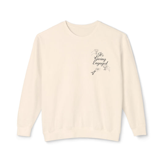 It’s Giving Engaged | Champagne Cheers Bridal Sweatshirt