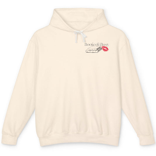 Beige hoodie with a logo on a white background