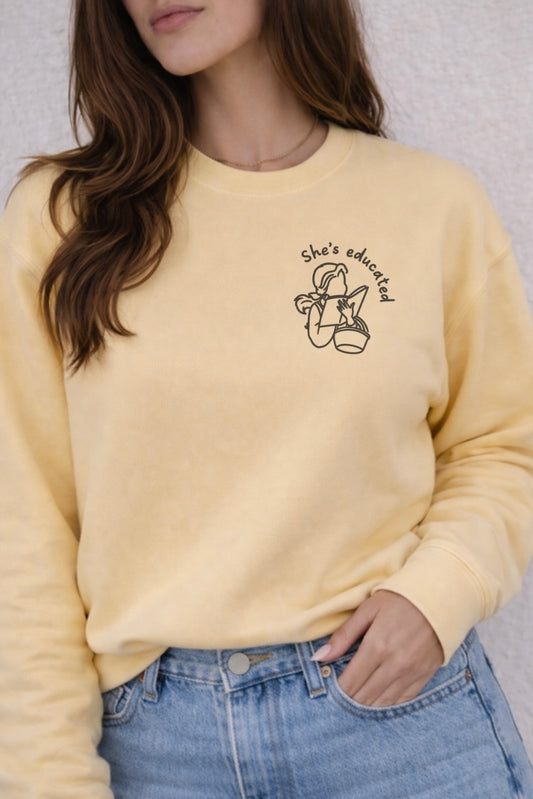 She Reads: Fiction Over Frustration Sweatshirt